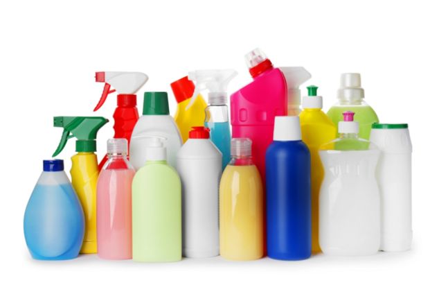 さまざまな洗剤用プラスチック容器